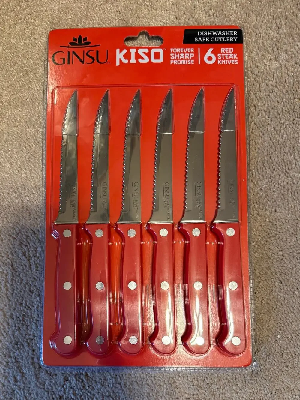 Ginsu Kiso 6-Piece Steak Knives